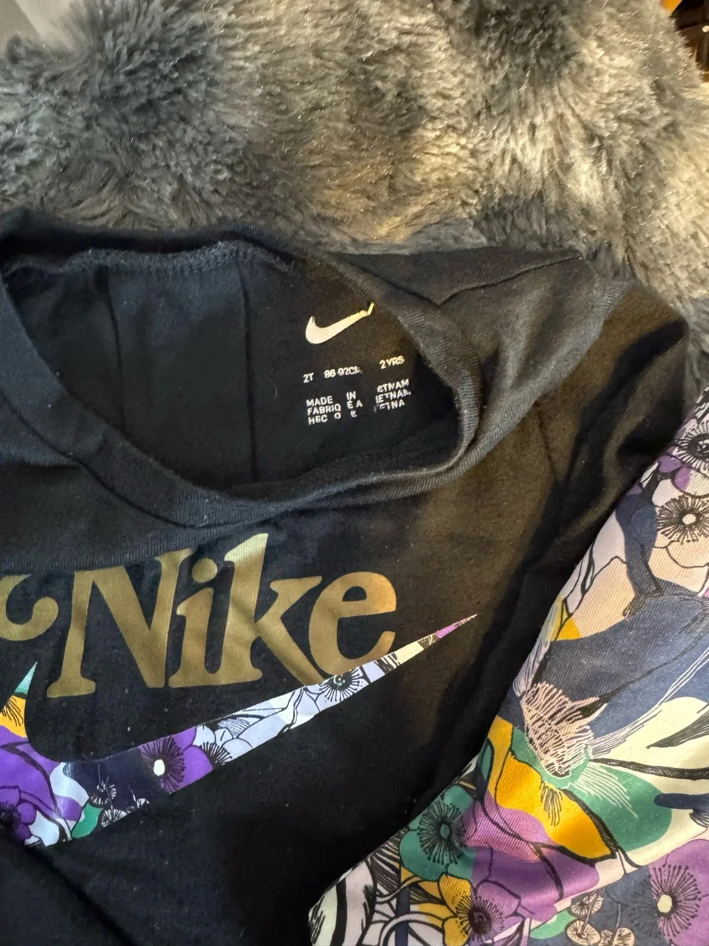 Nike Kids Floral Multi-Color Leggings